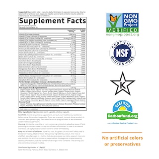 Foto 5 | Multivitamínico Garden Of Life Code Perfect Weight 240 Comprimidos - Venta Internacional.