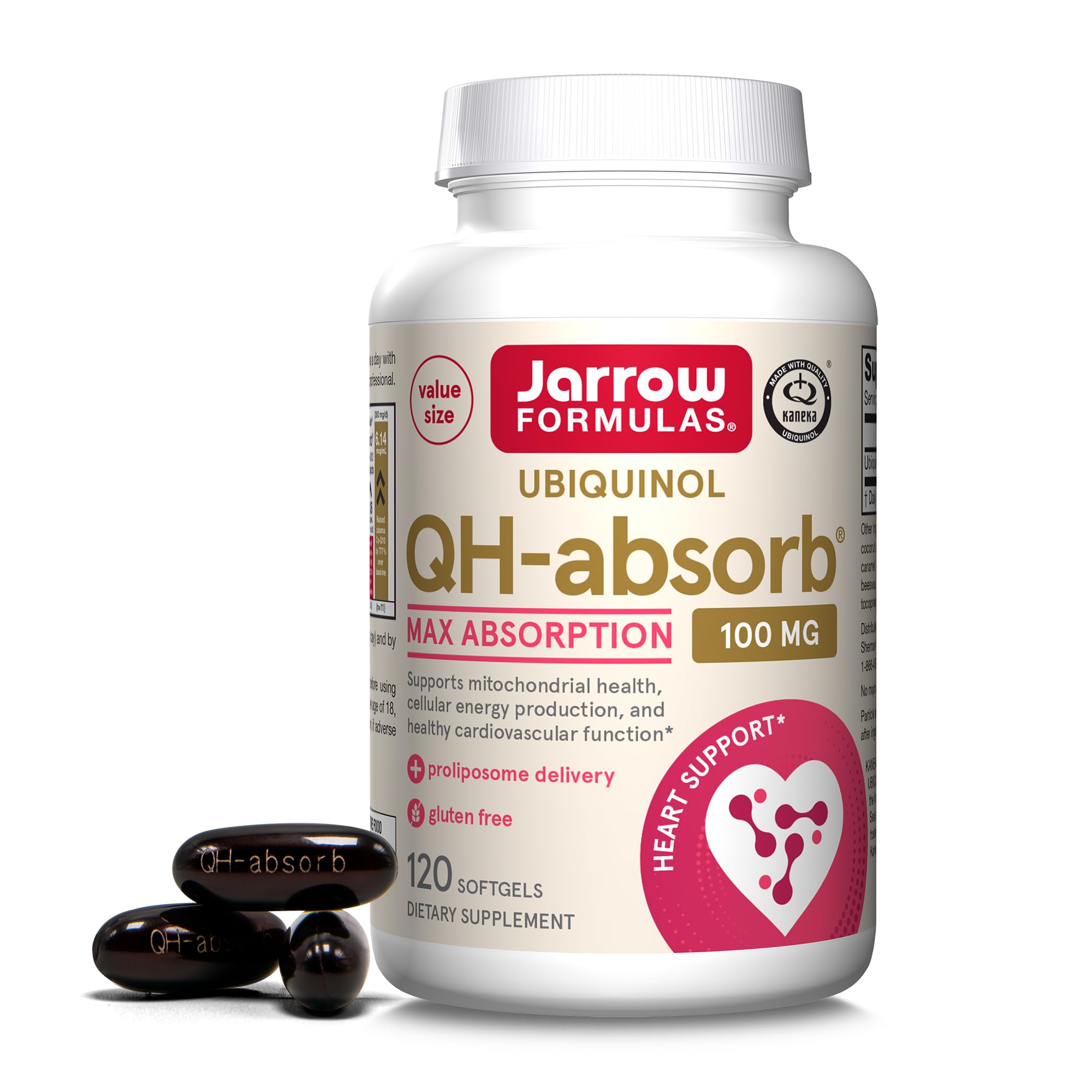 Foto 2 pulgar | Suplemento Jarrow Formulas Qh-absorb Ubiquinol 100 Mg 120 Cápsulas Blandas - Venta Internacional.