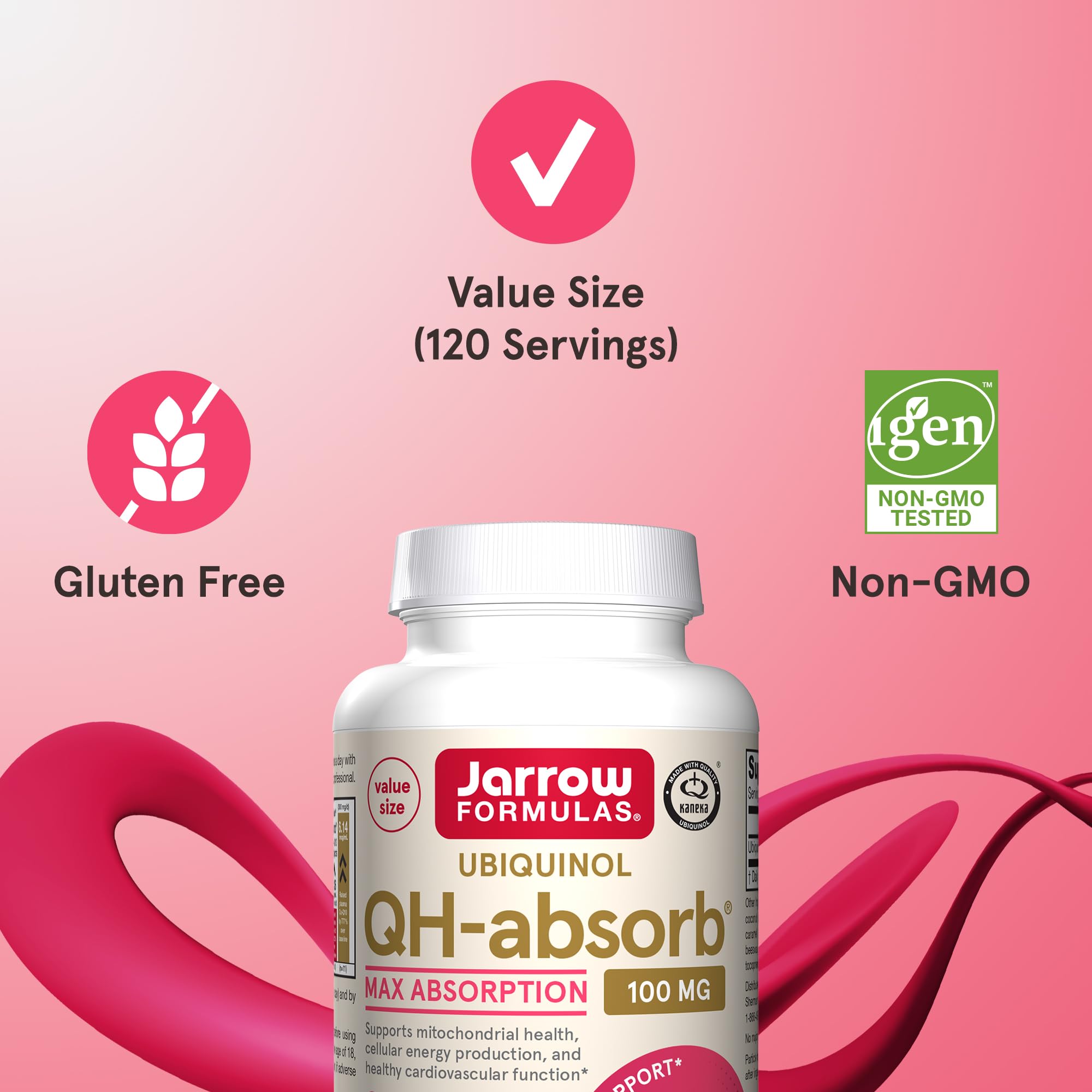 Foto 5 pulgar | Suplemento Jarrow Formulas Qh-absorb Ubiquinol 100 Mg 120 Cápsulas Blandas - Venta Internacional.