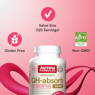 Foto 4 | Suplemento Jarrow Formulas Qh-absorb Ubiquinol 100 Mg 120 Cápsulas Blandas - Venta Internacional.
