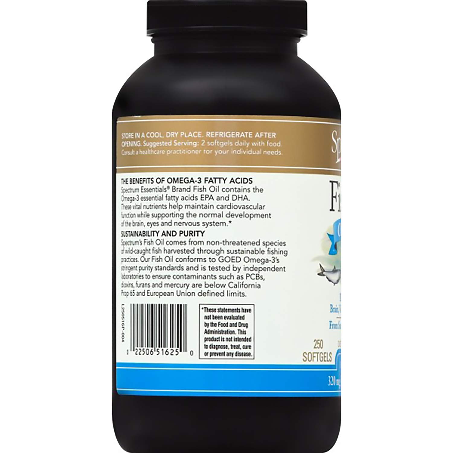 Foto 4 pulgar | Suplemento De Aceite De Pescado Spectrum Essentials Omega-3 1000 Mg - Venta Internacional.