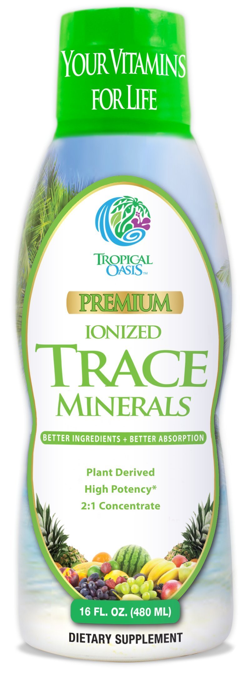 Foto 1 | Suplemento De Oligoelementos Ionizados Tropical Oasis Premium  16 Onzas - Venta Internacional.