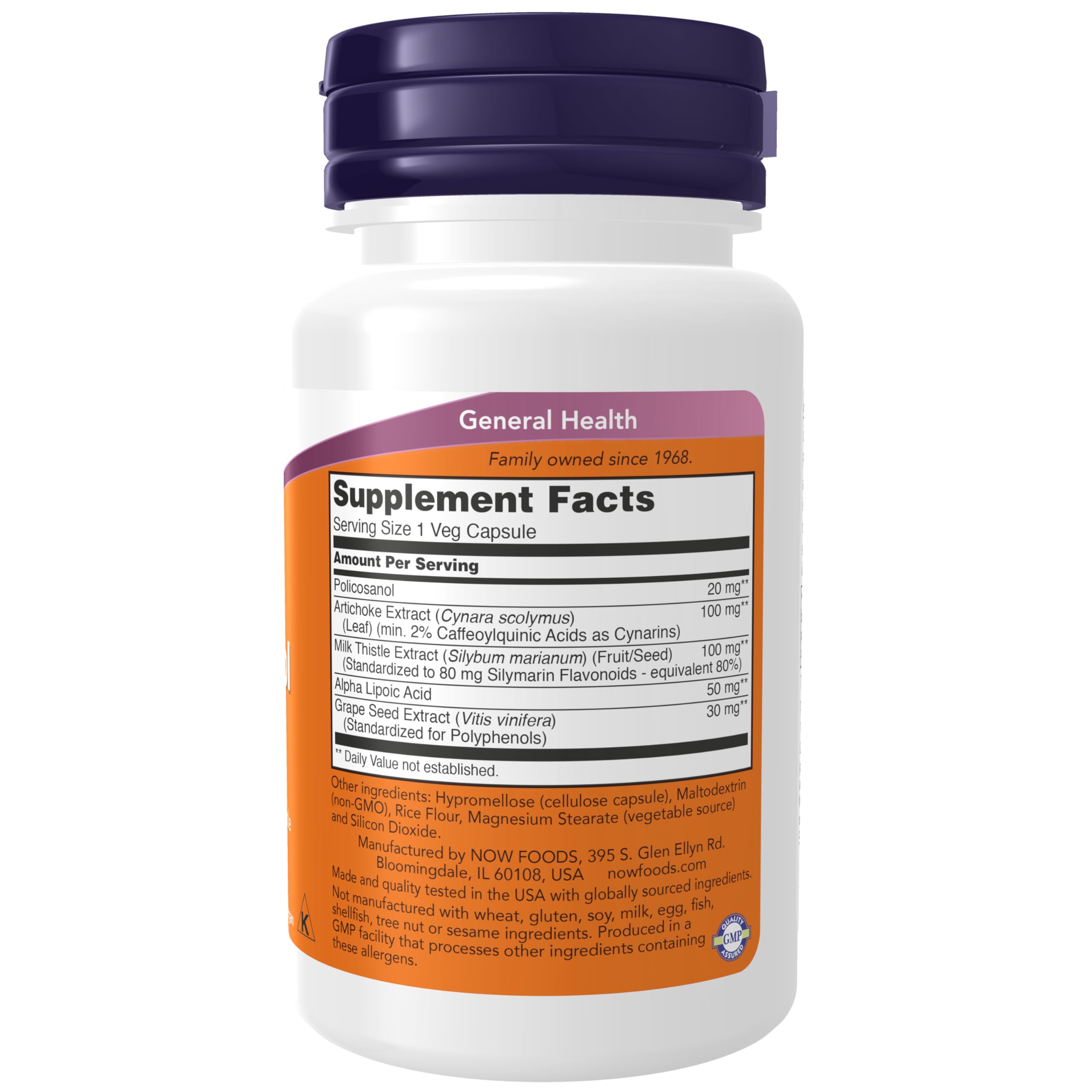 Foto 3 pulgar | Supplement Now Foods Policosanol  20 Mg  Doble Concentración  90 Cápsulas - Venta Internacional.
