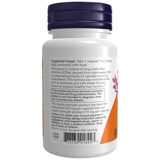Foto 3 | Supplement Now Foods Policosanol 20 Mg Doble Concentración 90 Cápsulas - Venta Internacional.