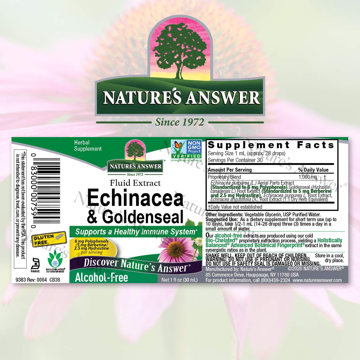 Foto 2 | Suplemento Nature's Answer Con Equinácea Y Sello Dorado  30 Ml - Venta Internacional.