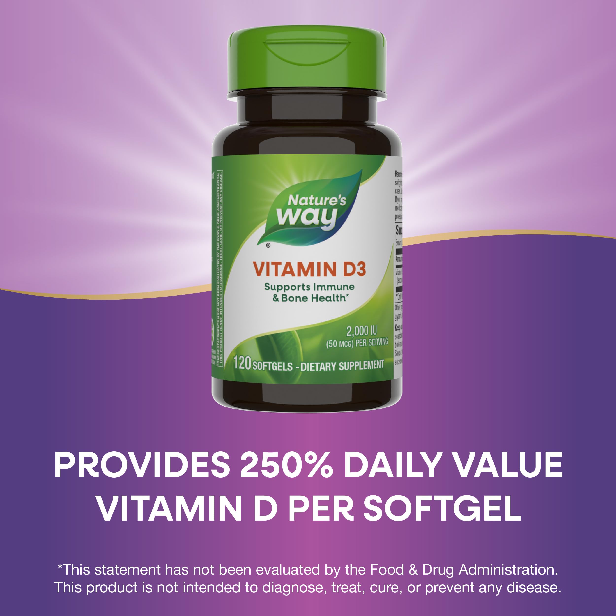 Foto 5 pulgar | Suplemento De Vitamina D3 Extra Strength De Nature's Way  2000 Ui - Venta Internacional.