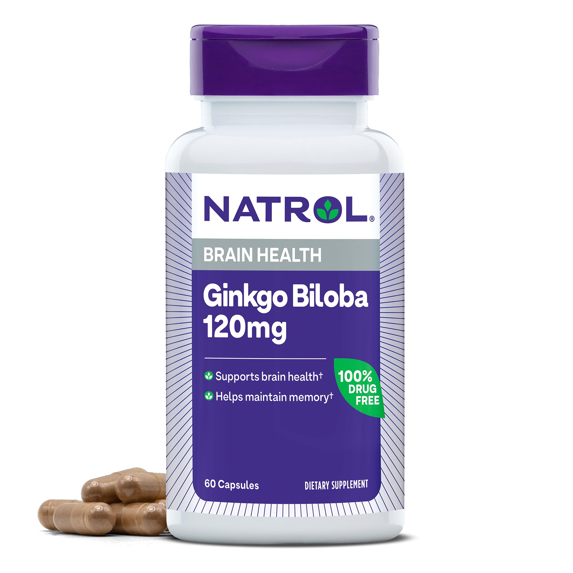 Foto 1 | Suplemento Natrol Brain Health Ginkgo Biloba 120 Mg 60 Cápsulas - Venta Internacional.