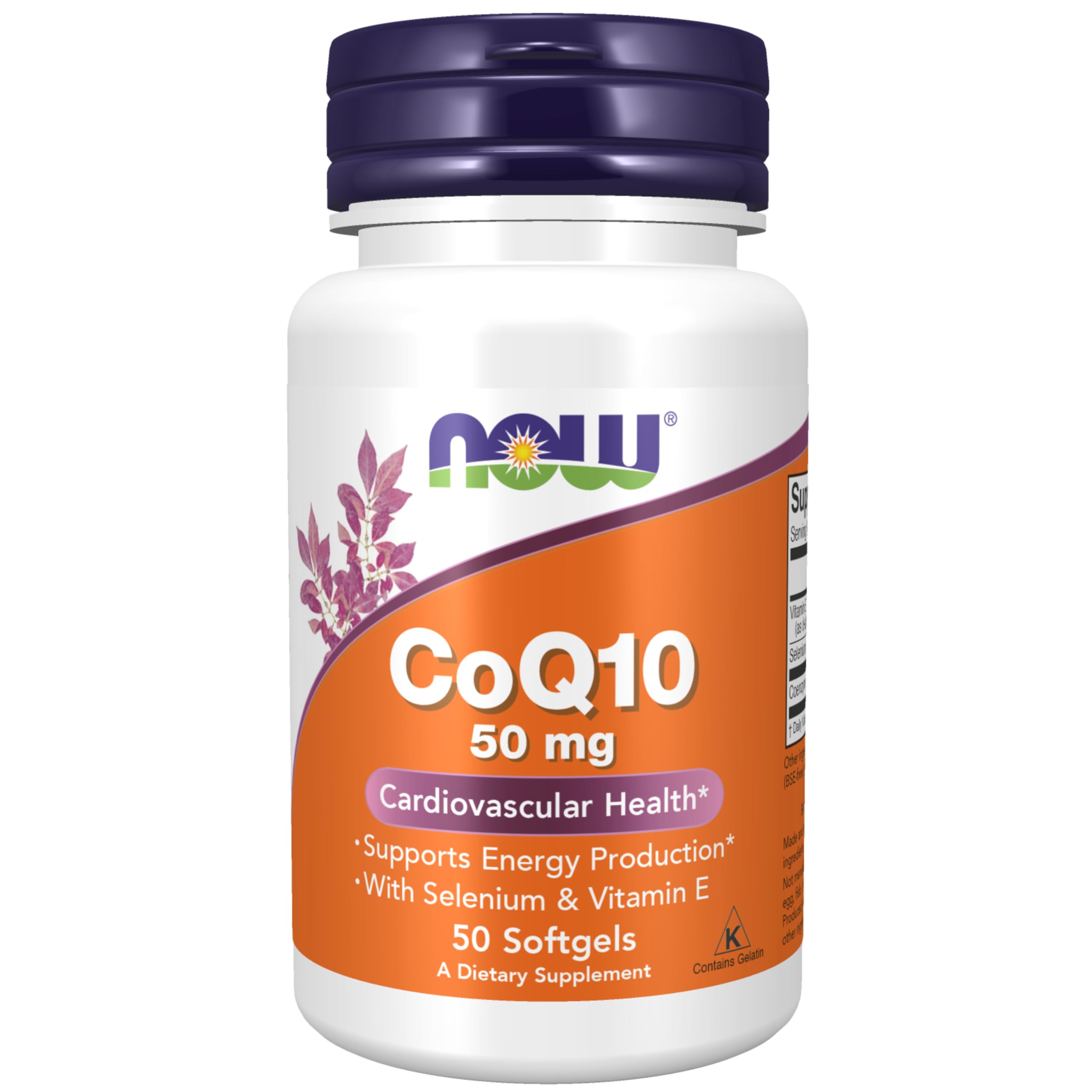 Foto 2 pulgar | Suplementos Now Foods  50 Mg  50 Cápsulas Blandas De Coq10 De Grado Farmacéutico - Venta Internacional.