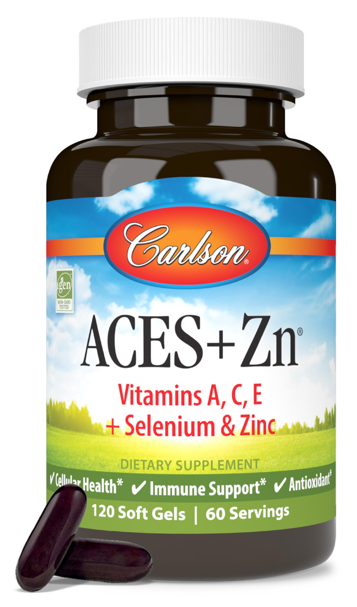 Foto 2 pulgar | Suplemento Carlson Aces + Zn  Vitaminas A  C  E  Selenio Y Zinc - Venta Internacional.