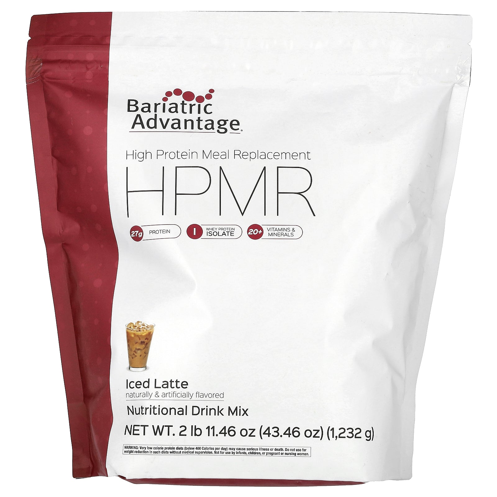 Foto 1 | Latte Helado Hpmr Bariatric Advantage  Sustituto De Comidas  1 232 Kg - Venta Internacional.
