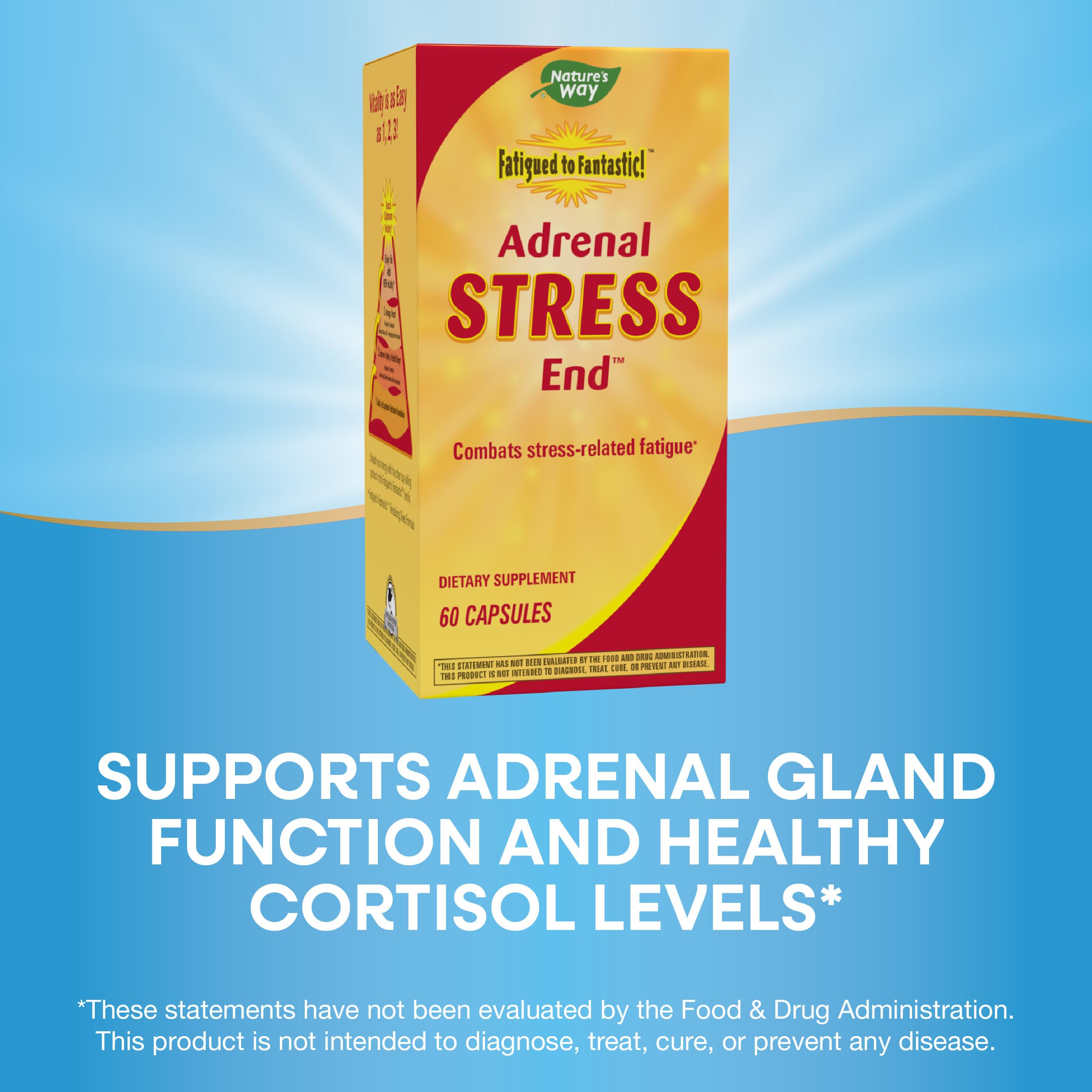 Foto 4 pulgar | ¡complementa Nature's Way Fatighed To Fantastic! Adrenal Stress End  60 Comprimidos - Venta Internacional.