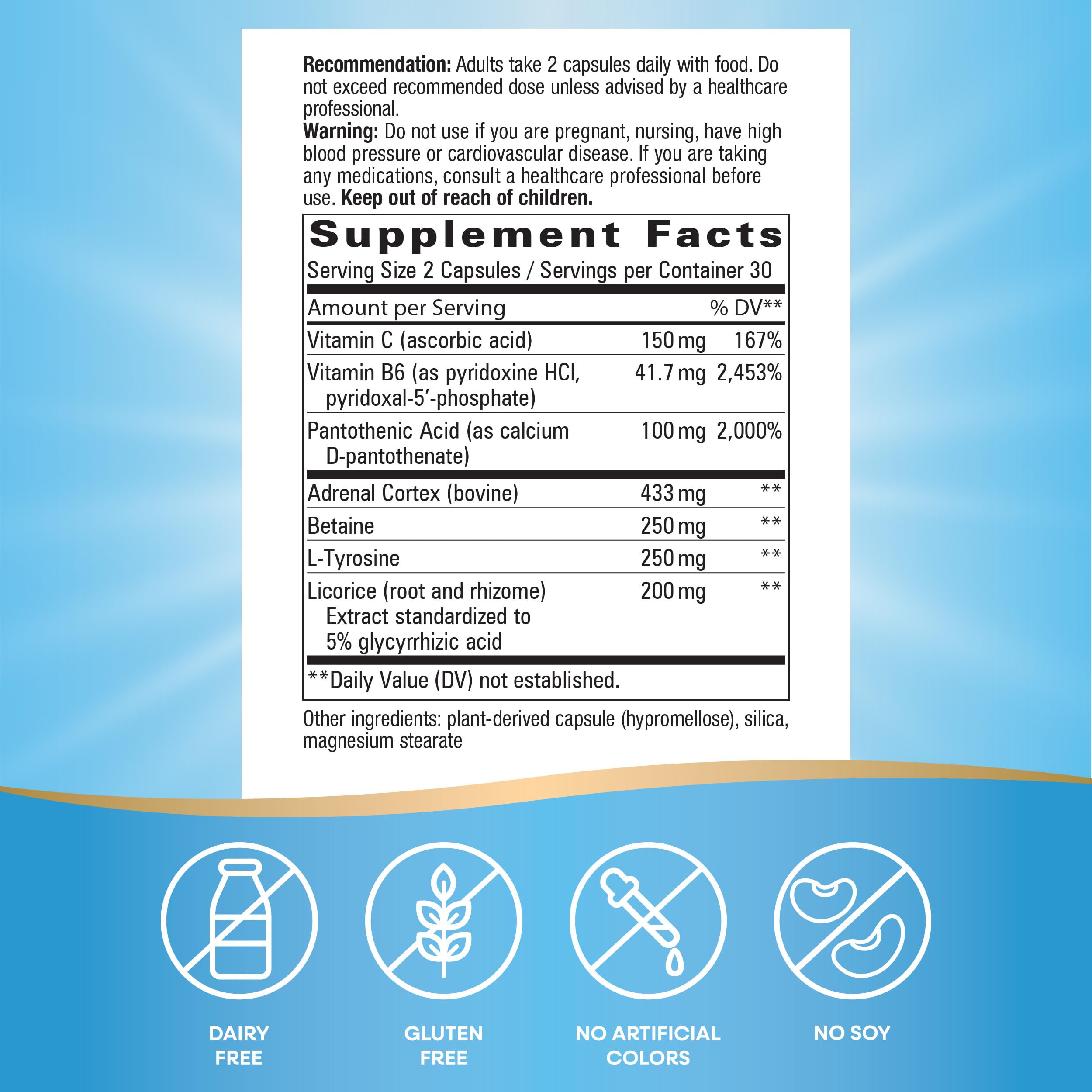Foto 5 pulgar | ¡complementa Nature's Way Fatighed To Fantastic! Adrenal Stress End  60 Comprimidos - Venta Internacional.