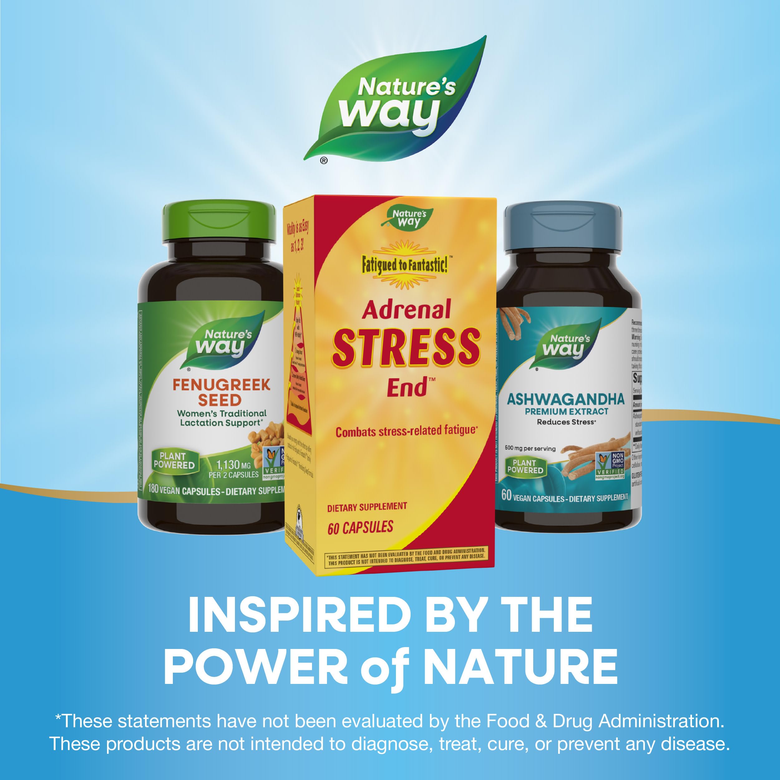 Foto 7 pulgar | ¡complementa Nature's Way Fatighed To Fantastic! Adrenal Stress End  60 Comprimidos - Venta Internacional.