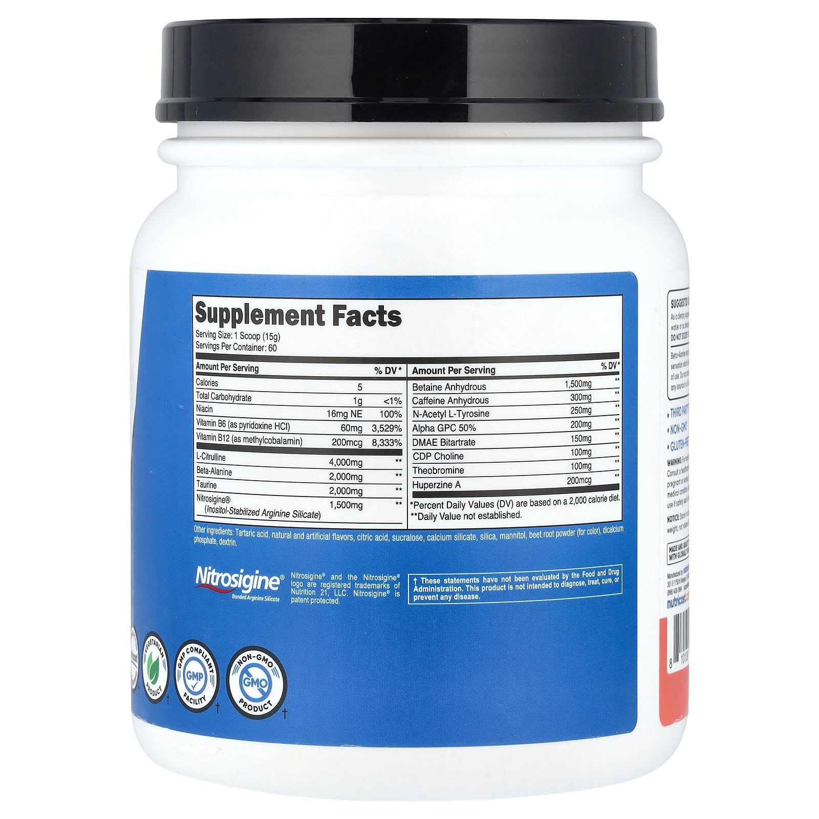Foto 3 pulgar | Suplemento Nutricost Performance Pre-x Xtreme Pre-workout 876 G - Venta Internacional.