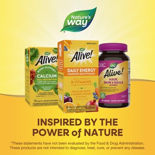 Foto 7 | ¡complementa Nature's Way Alive! Daily Energy 60 Tabletas - Venta Internacional.