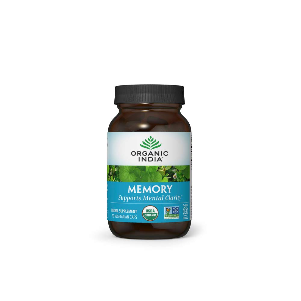 Foto 2 pulgar | Suplemento Organic India Memory Brain Herbal 90 Cápsulas - Venta Internacional.