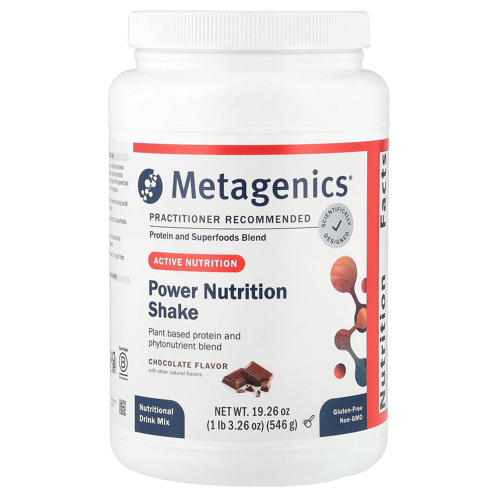 Foto 2 pulgar | Batido Nutricional Metagenics Power Chocolate 546 G - Venta Internacional.