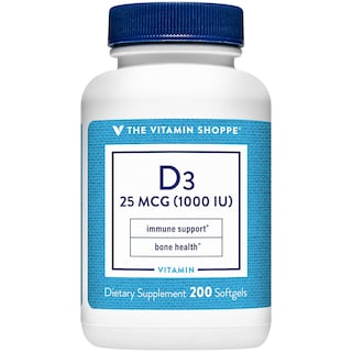 Foto 1 | Suplemento De Vitamina D3 De The Vitamin Shoppe 1000 Ui 200 Cápsulas Blandas - Venta Internacional.
