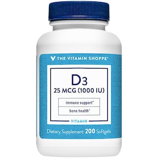 Foto 2 | Suplemento De Vitamina D3 De The Vitamin Shoppe 1000 Ui 200 Cápsulas Blandas - Venta Internacional.