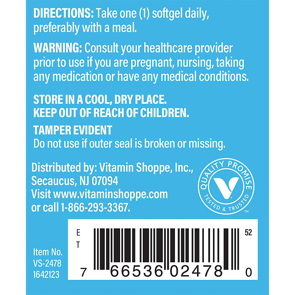 Foto 4 | Suplemento De Vitamina D3 De The Vitamin Shoppe  1000 Ui  200 Cápsulas Blandas - Venta Internacional.