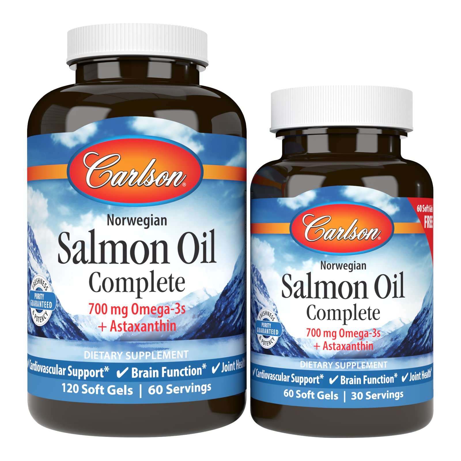 Foto 2 pulgar | Suplemento Carlson Salmon Oil Complete 120+60 Cápsulas Blandas - Venta Internacional.