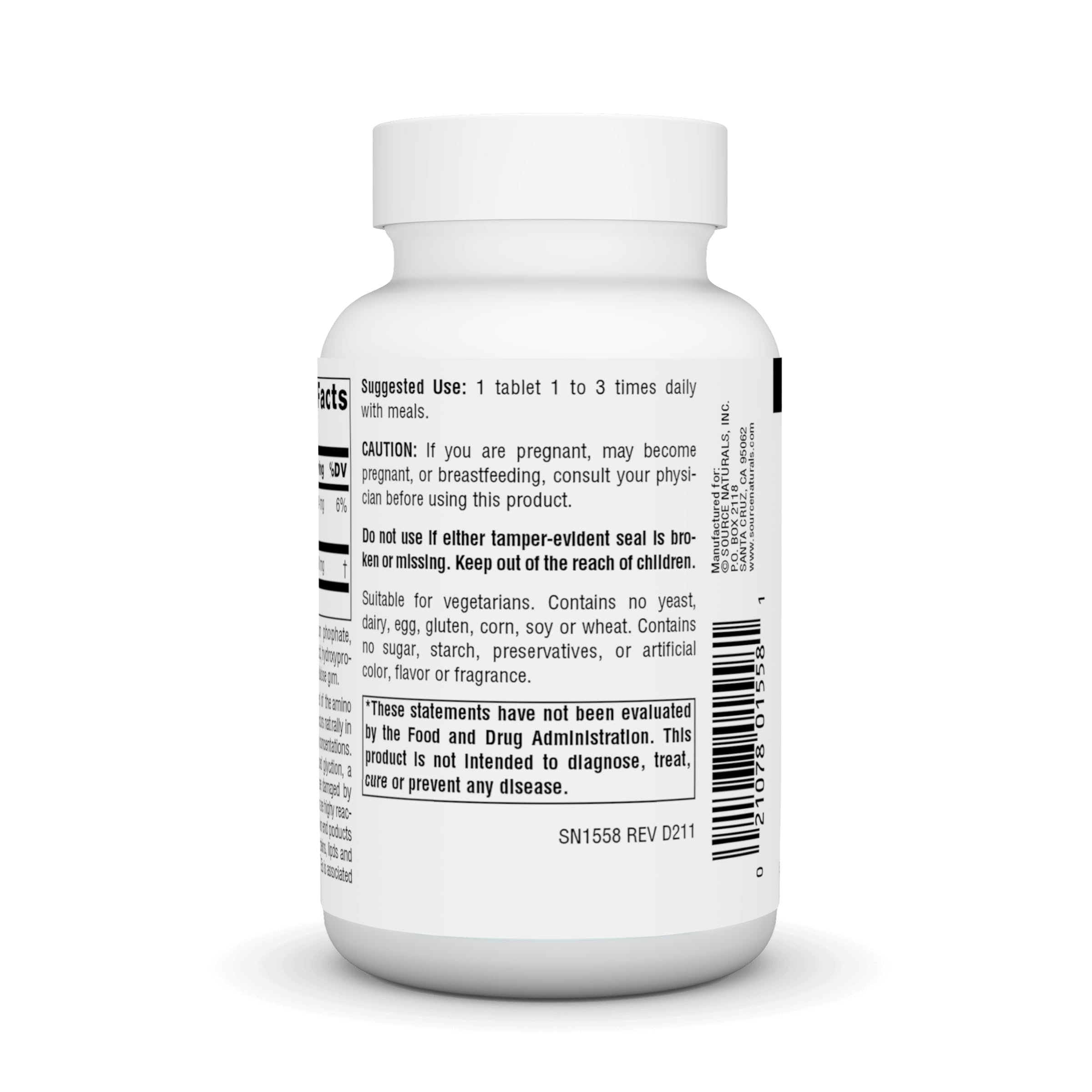 Foto 4 pulgar | Suplemento Source Naturals L-carnosina 500 Mg - 60 Comprimidos - Venta Internacional.