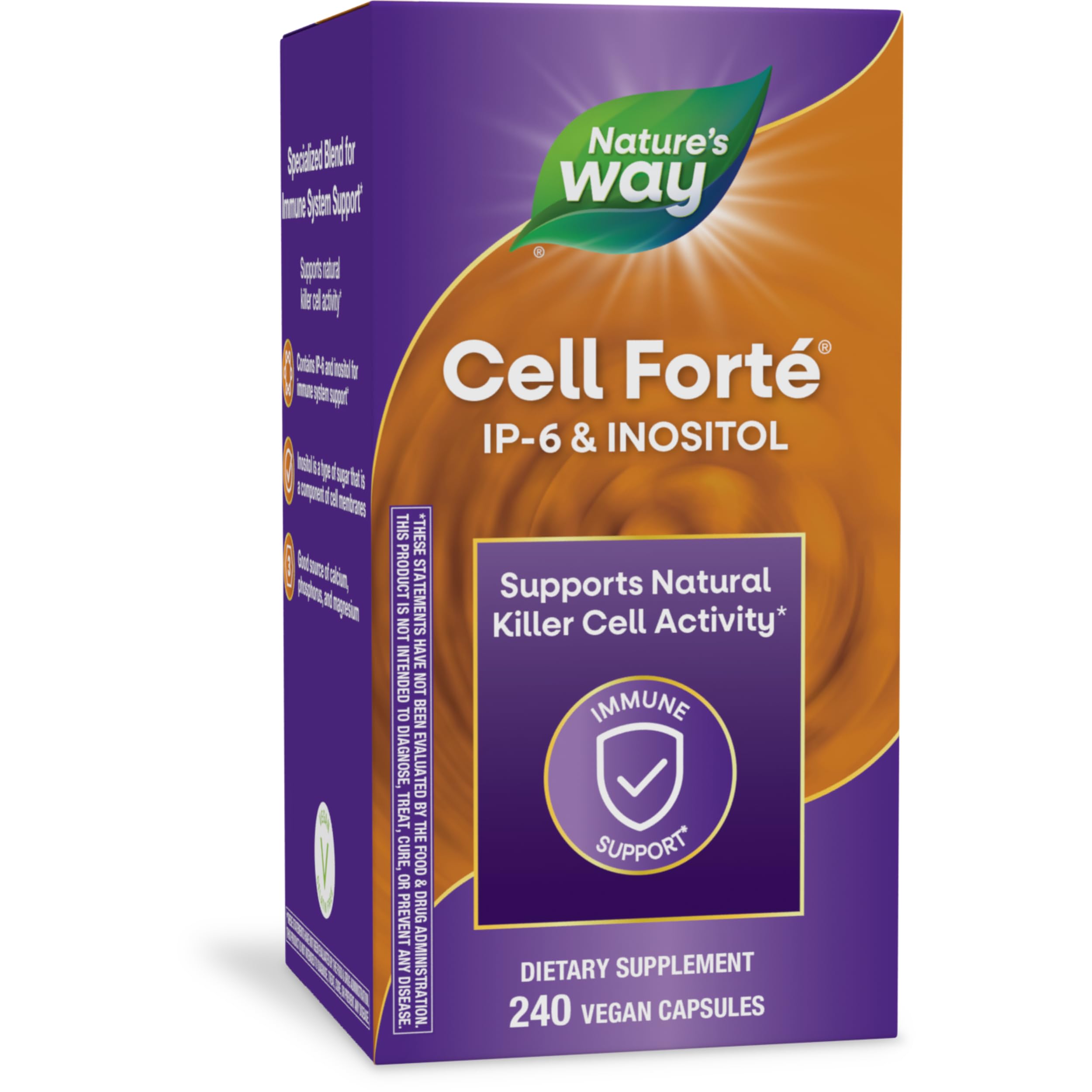 Foto 2 pulgar | Suplemento Nature's Way Cell Forté Ip-6 E Inositol 240 Cápsulas - Venta Internacional.
