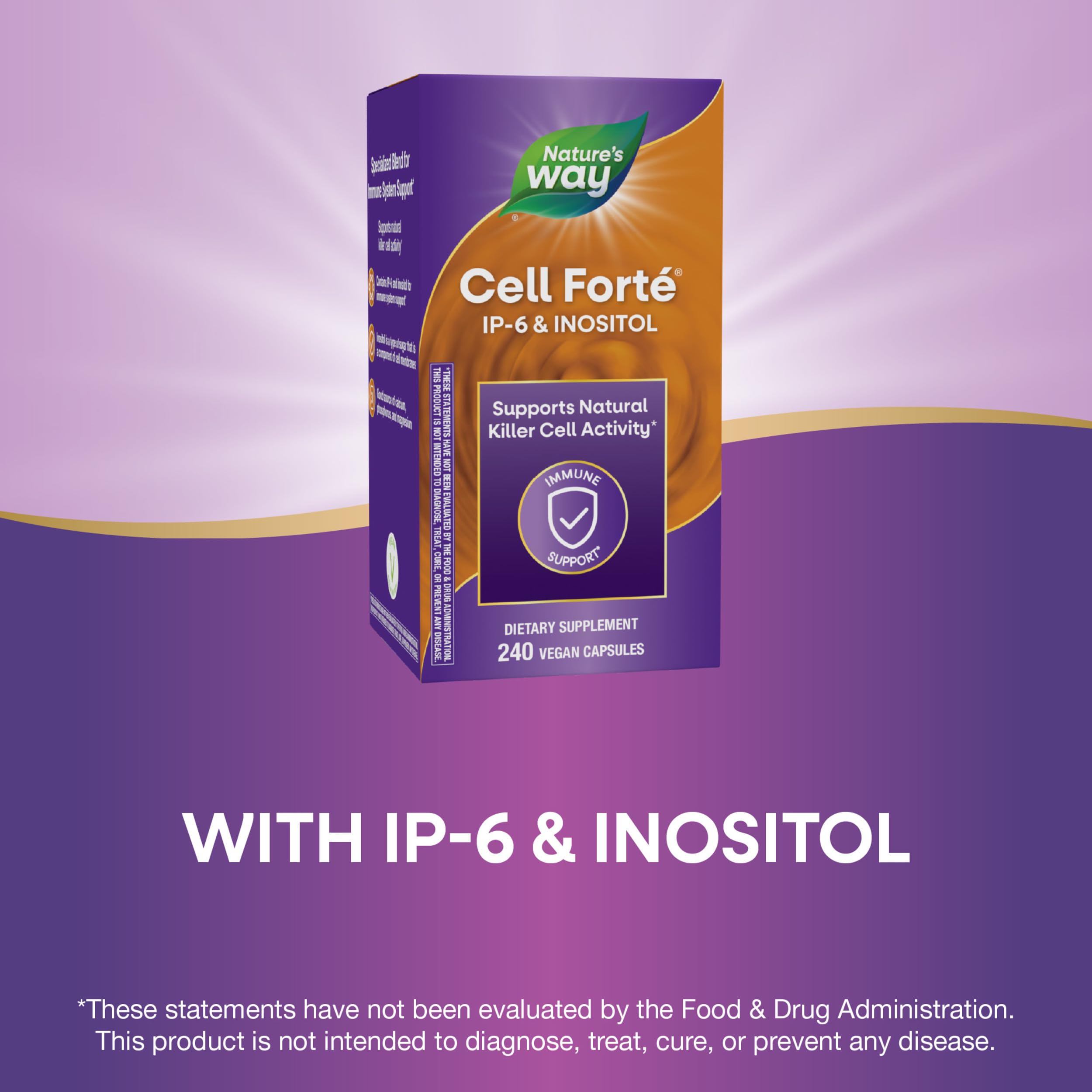 Foto 5 pulgar | Suplemento Nature's Way Cell Forté Ip-6 E Inositol 240 Cápsulas - Venta Internacional.