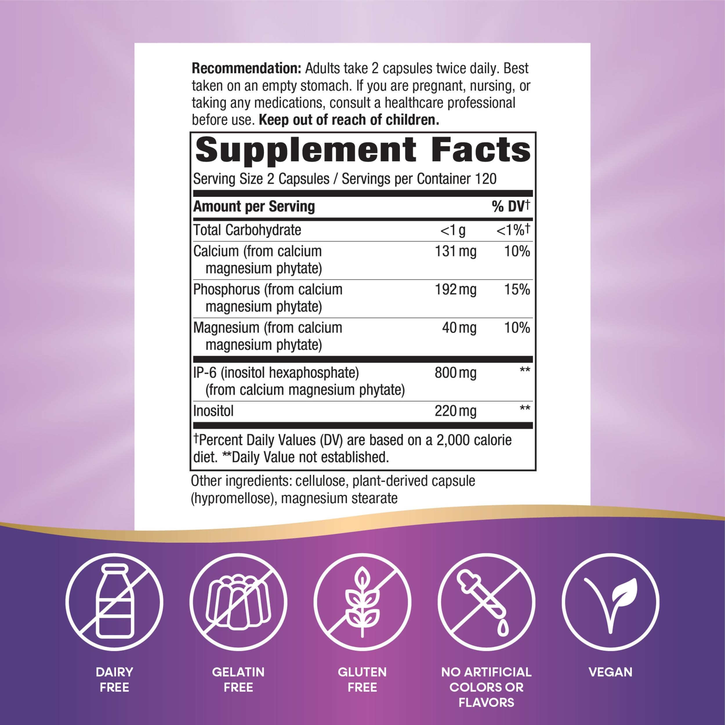 Foto 5 | Suplemento Nature's Way Cell Forté Ip-6 E Inositol 240 Cápsulas - Venta Internacional.