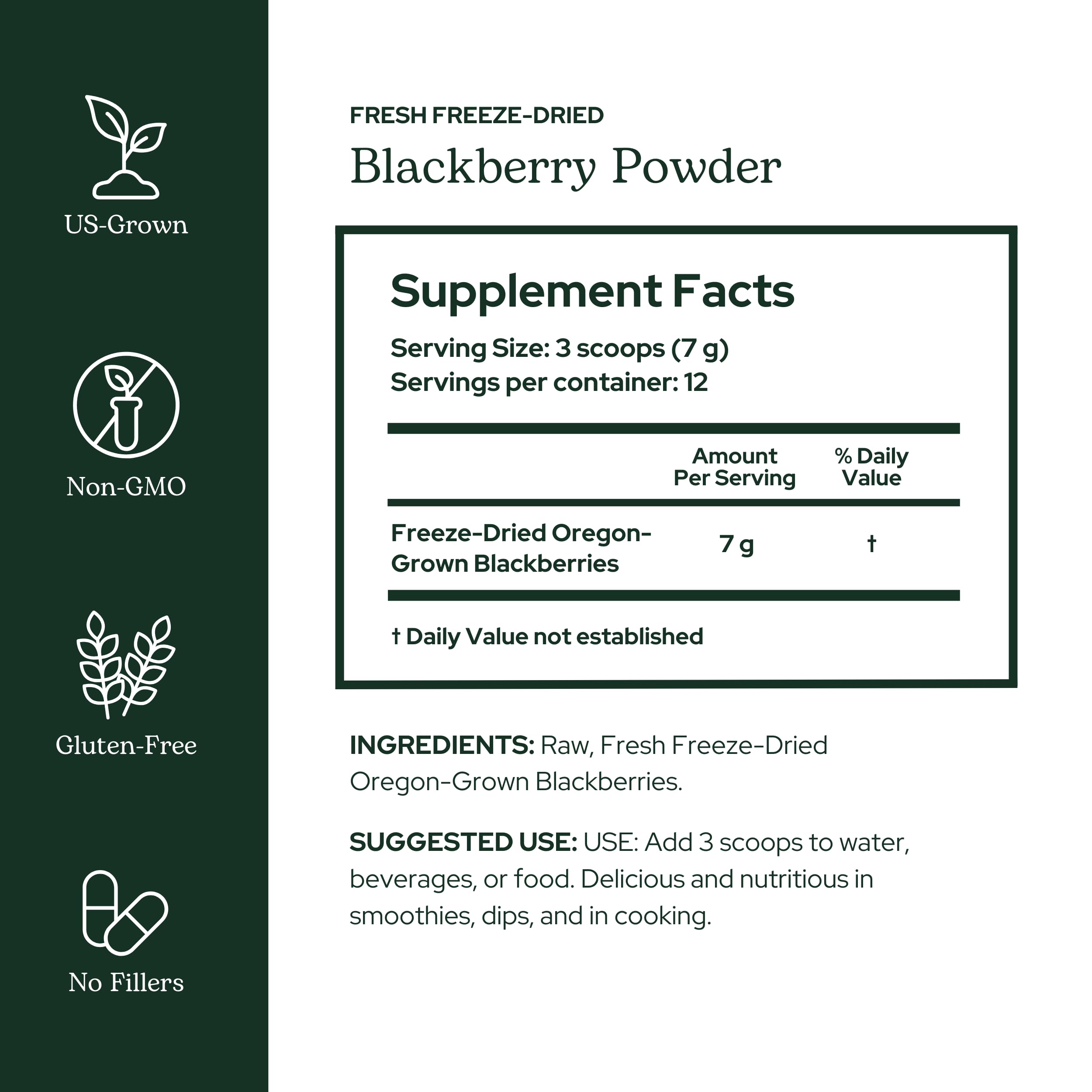 Foto 2 | Suplemento Eclectic Institute Blackberry Fdp 90 G Con Vitaminas - Venta Internacional.