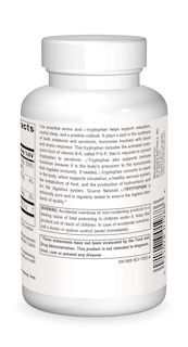 Foto 2 | Suplemento Source Naturals L-triptófano Con Coenzima B-6 500 Mg - Venta Internacional.