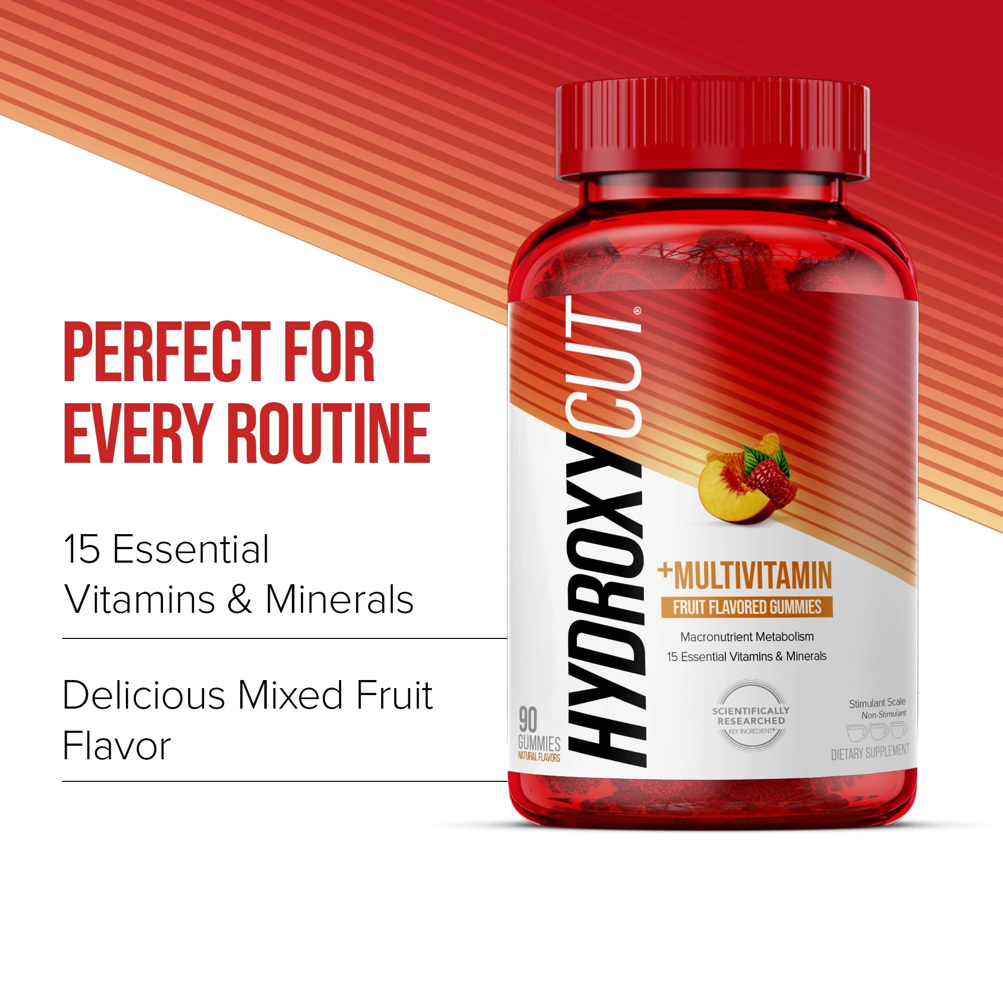Foto 4 pulgar | Suplemento Hydroxycut Gummies 99% Sin Cafeína Y Con Vitaminas - Venta Internacional.