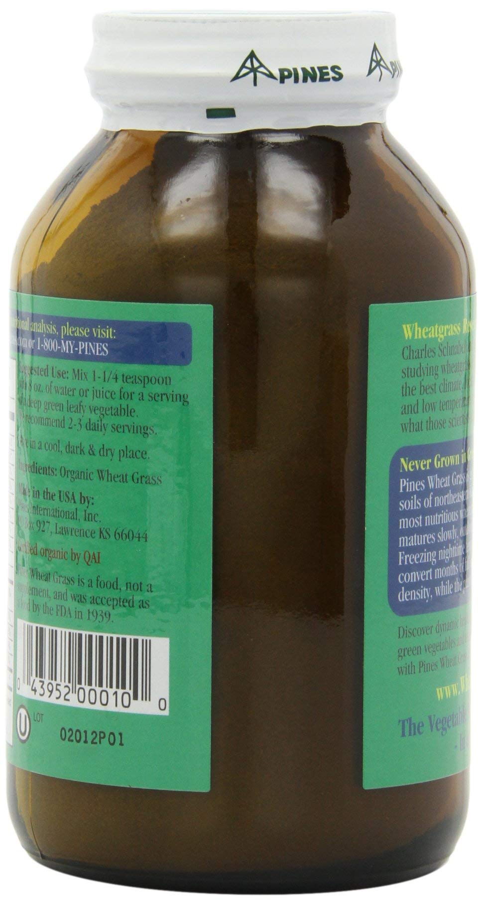 Foto 5 pulgar | Hierba De Trigo En Polvo Pines International 300 Ml - Venta Internacional.