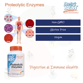 Foto 4 | Supplement Doctor's Best Proteolitic Enzymes 90 Cápsulas Vegetarianas - Venta Internacional.