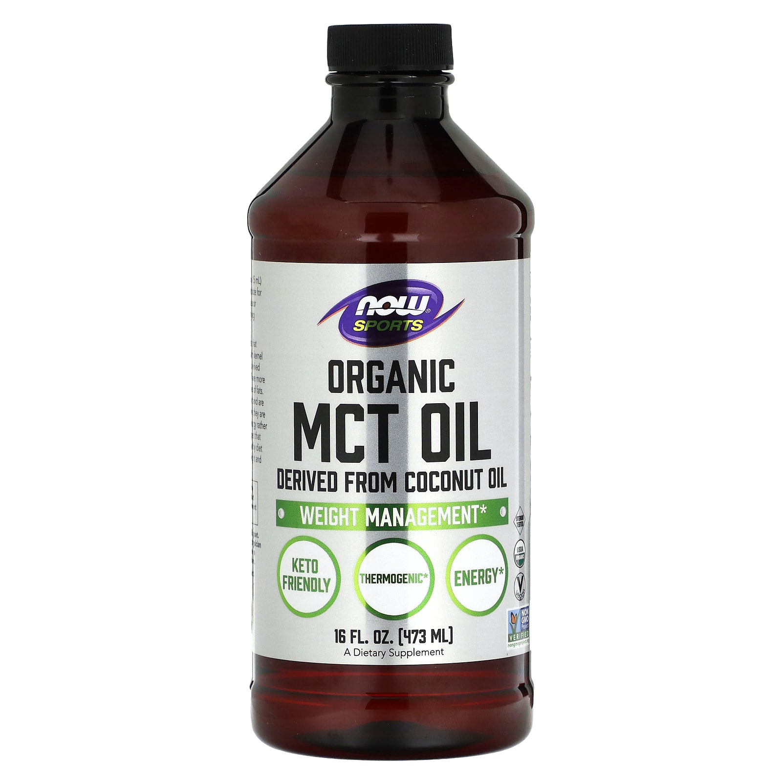 Foto 2 pulgar | Aceite Mct Now Foods Sports Organic 473 Ml (16 Fl Oz) - Venta Internacional.