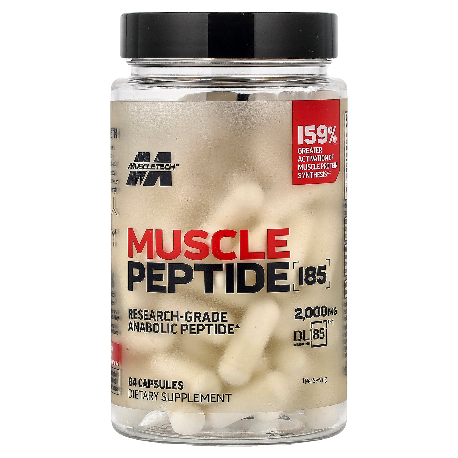 Foto 2 pulgar | Suplemento Muscletech Peptide 185 84 Cápsulas (666 Mg/cápsula) - Venta Internacional.