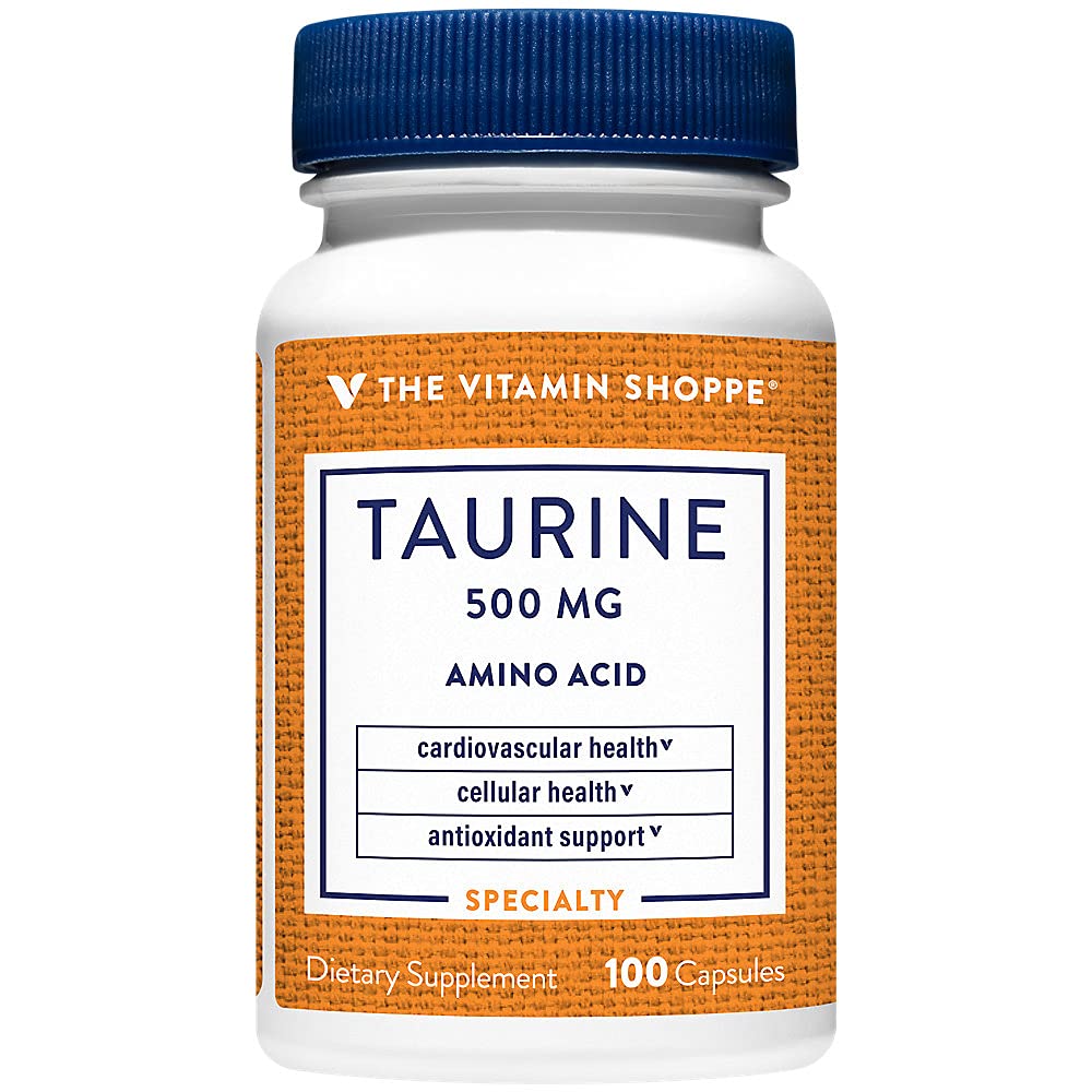 Foto 2 | Complementa 500 Mg De Taurina De The Vitamin Shoppe Con Vitamina B6 100 Cápsulas - Venta Internacional.