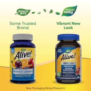 Foto 2 | ¡multivitamínico Nature's Way Alive! Gomitas Premium Para Hombres Mayores De 50 Años - Venta Internacional.