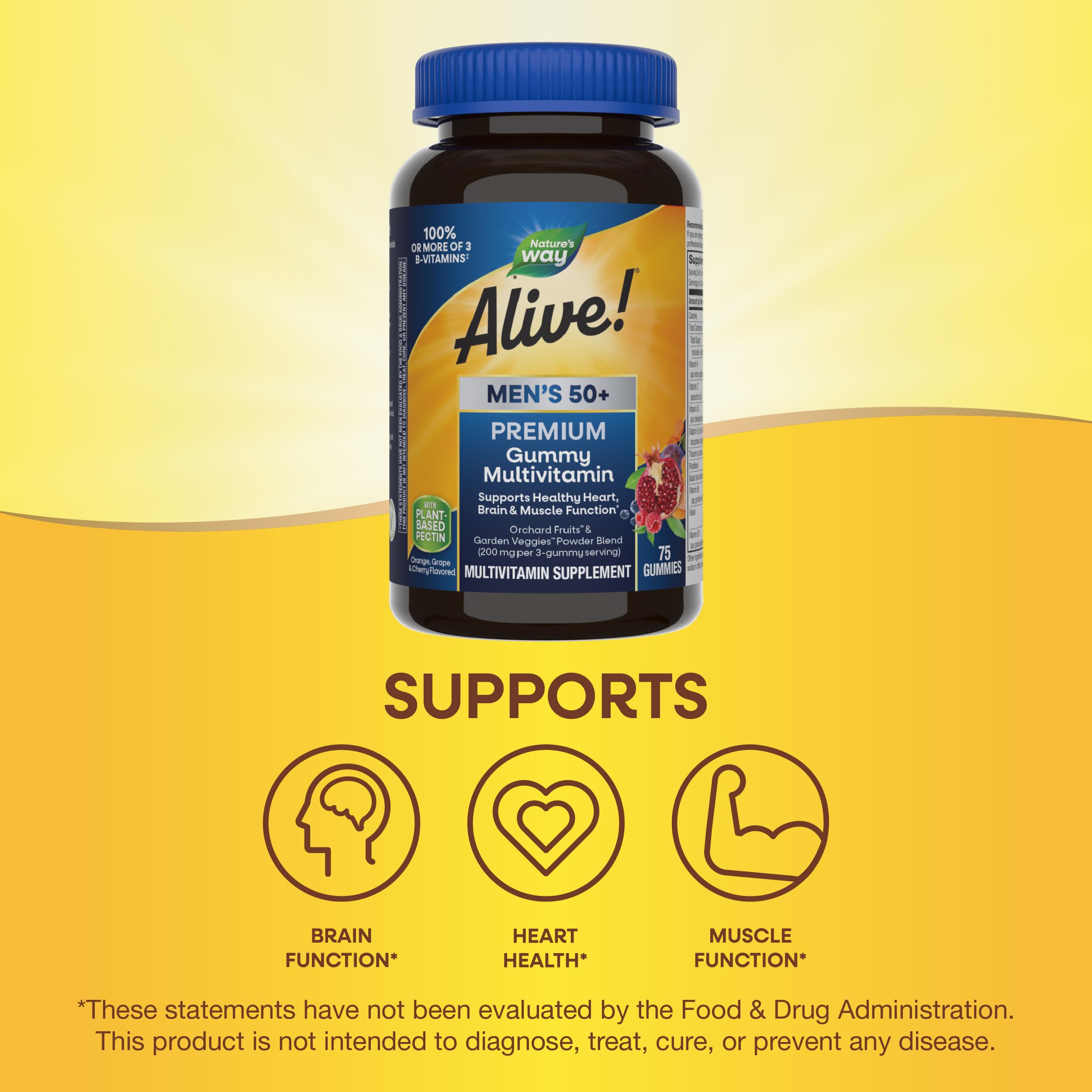 Foto 5 pulgar | ¡multivitamínico Nature's Way Alive! Gomitas Premium Para Hombres Mayores De 50 Años - Venta Internacional.