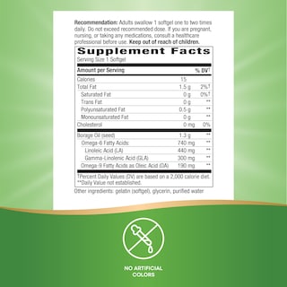 Foto 5 | Suplemento De Aceite De Borraja Nature's Way 60 Cápsulas Blandas - Venta Internacional.