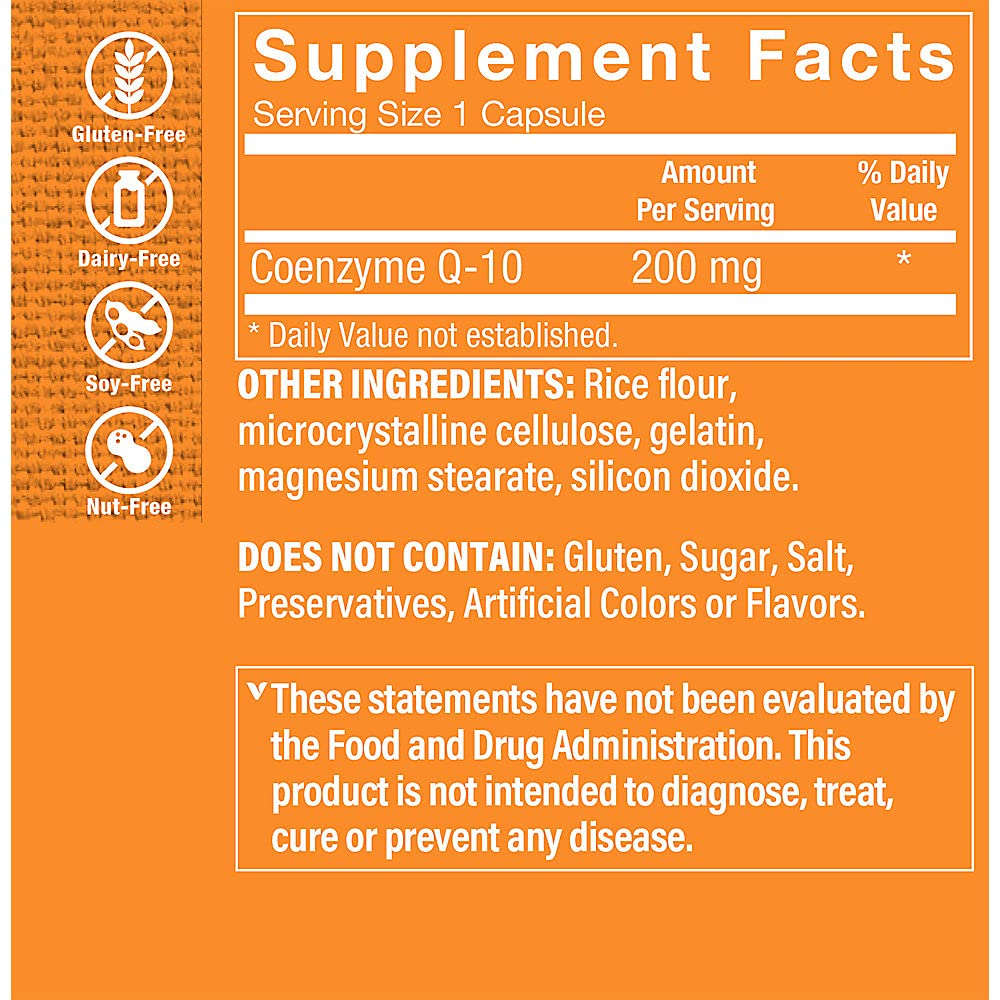Foto 5 pulgar | Suplemento The Vitamin Shoppe Coq-10 200 Mg 120 Cápsulas - Venta Internacional.