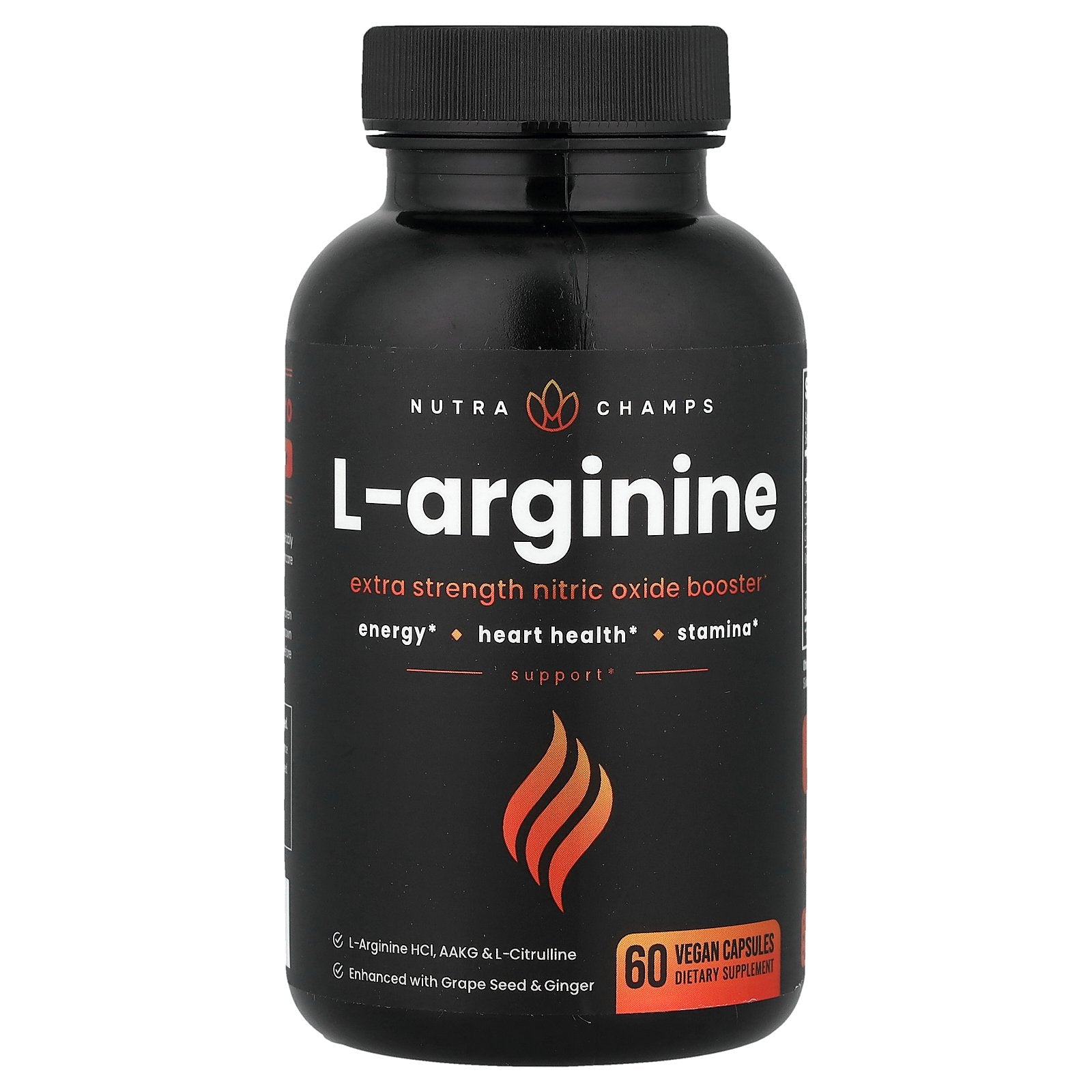 Foto 2 pulgar | Suplemento Nutrachamps L-arginina 60 Cápsulas Veganas - Venta Internacional.