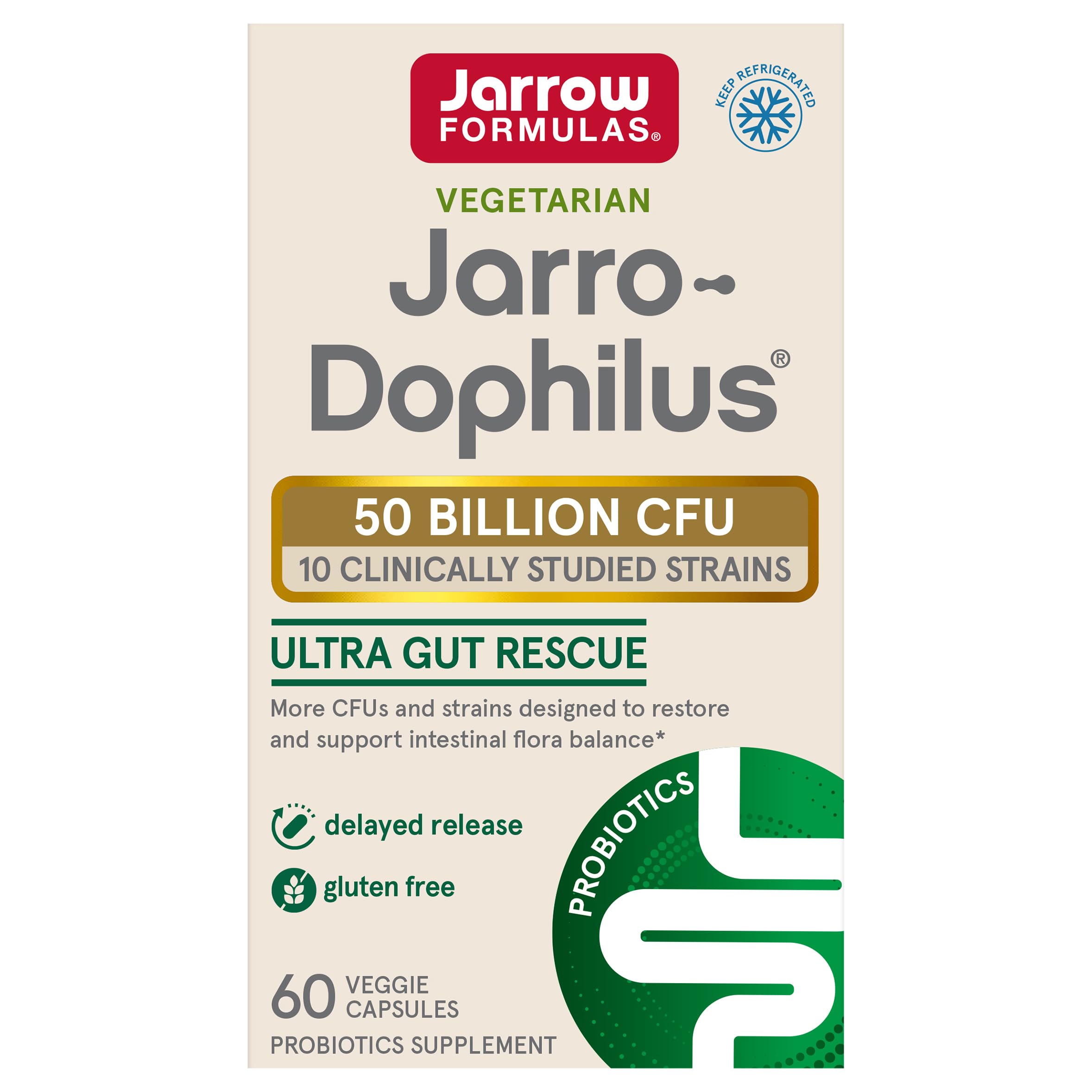 Foto 1 | Probiótico Jarrow Formulas Jarro-dophilus Ultra 50 Mil Millones De Cfu - Venta Internacional.