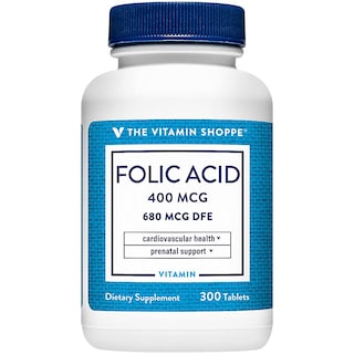 Foto 2 | Suplemento De Ácido Fólico The Vitamin Shoppe 400 Mcg 300 Comprimidos - Venta Internacional.