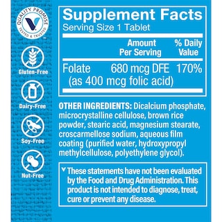 Foto 3 | Suplemento De Ácido Fólico The Vitamin Shoppe 400 Mcg 300 Comprimidos - Venta Internacional.