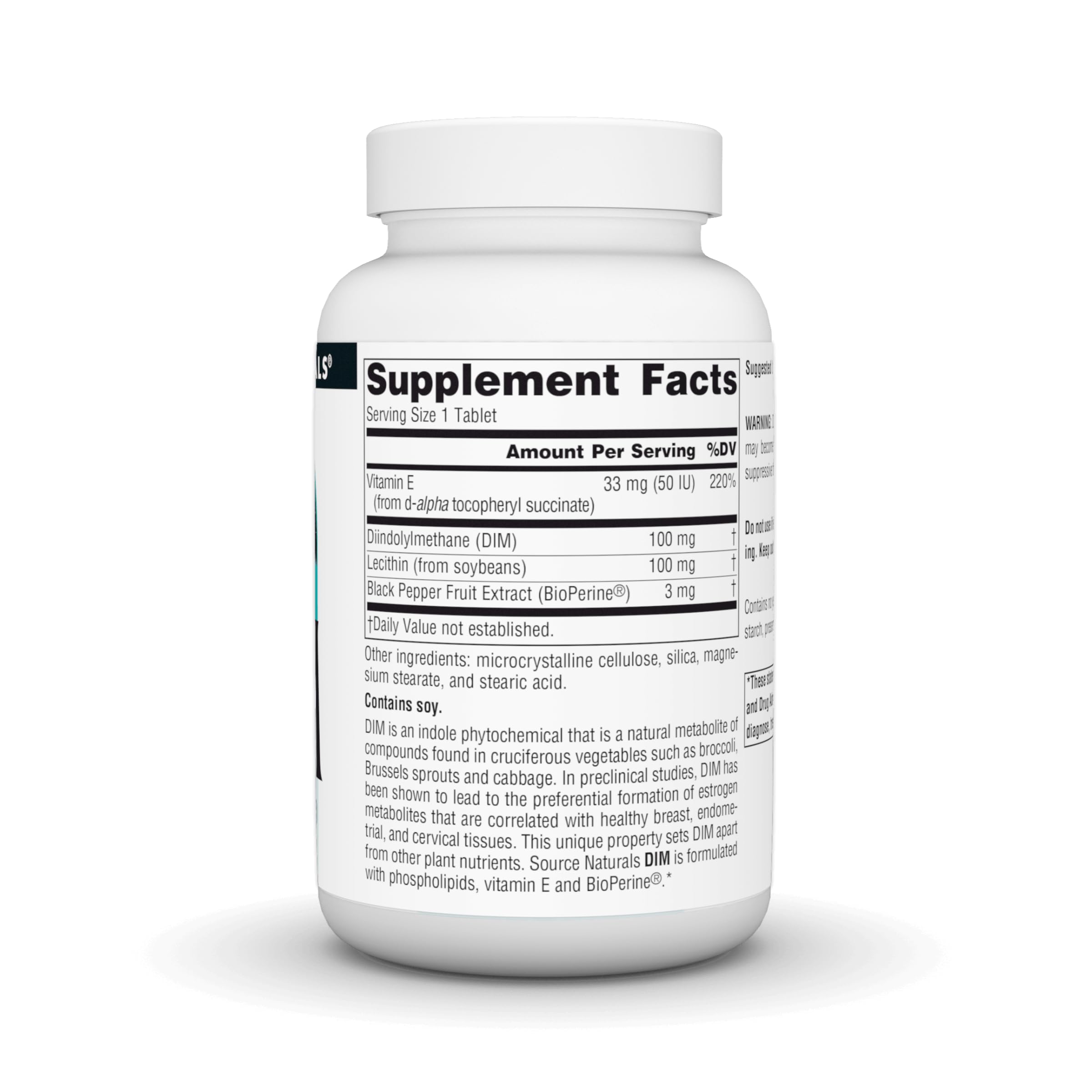 Foto 3 pulgar | Supplement Source Naturals Dim Diindolilmetano 100 Mg 120 Comprimidos - Venta Internacional.