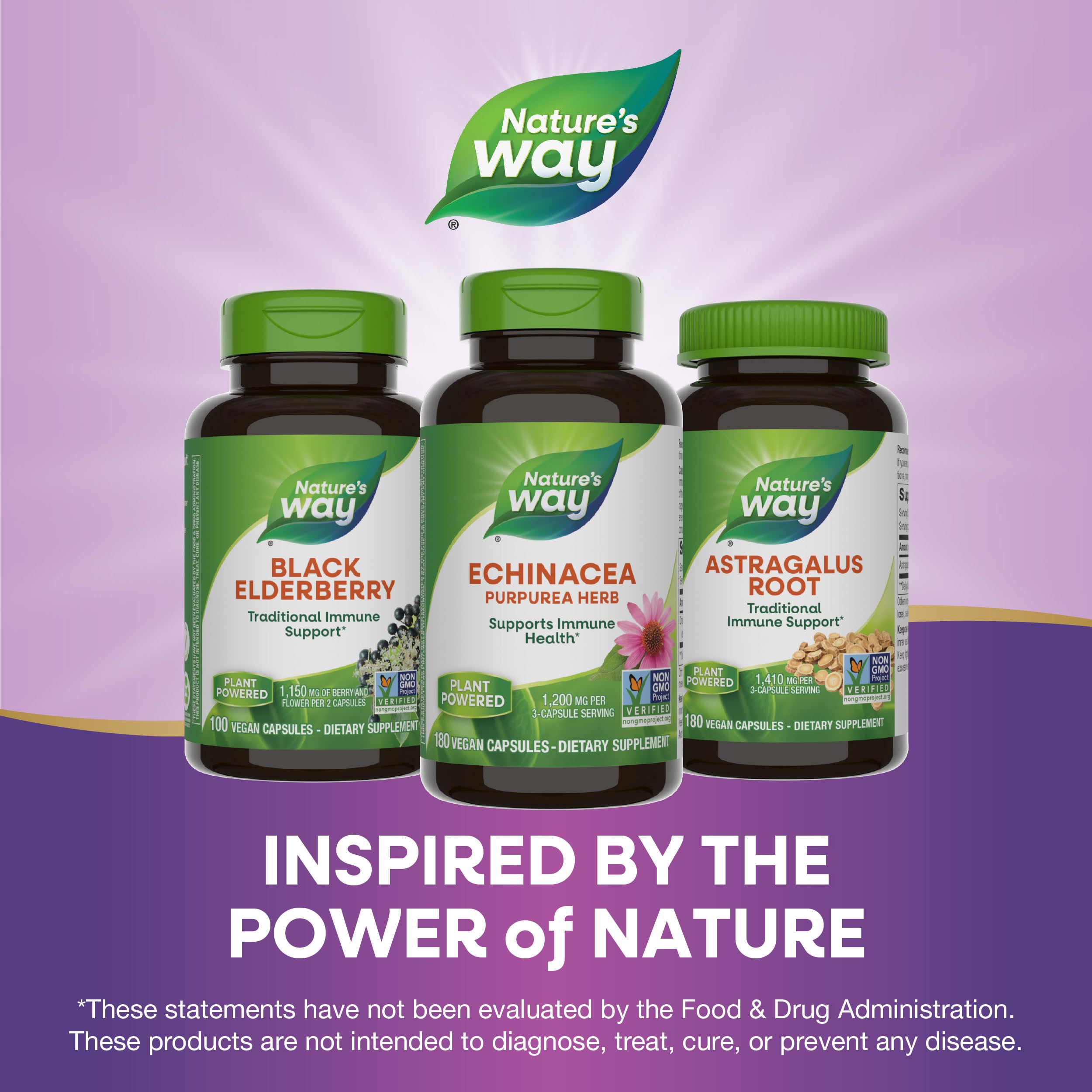 Foto 7 | Suplemento Nature's Way Echinacea Purpurea Herb 180 Cápsulas - Venta Internacional.