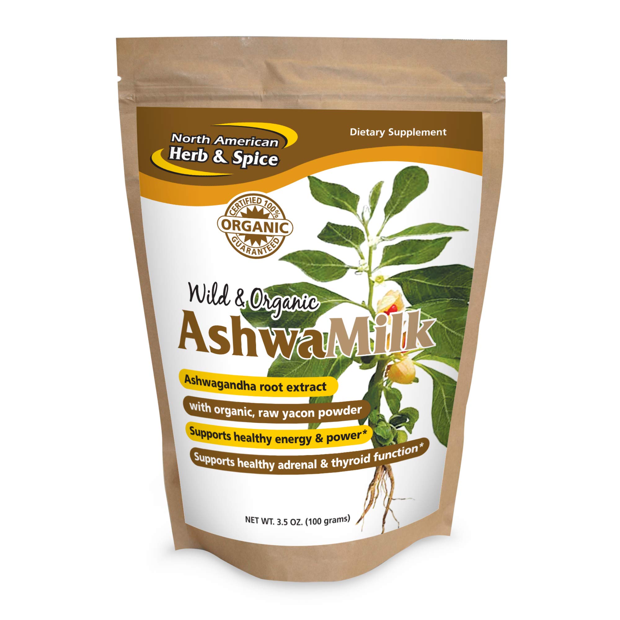 Foto 2 pulgar | Suplemento North American Herb & Spice Ashwamilk 100 Ml - Venta Internacional.