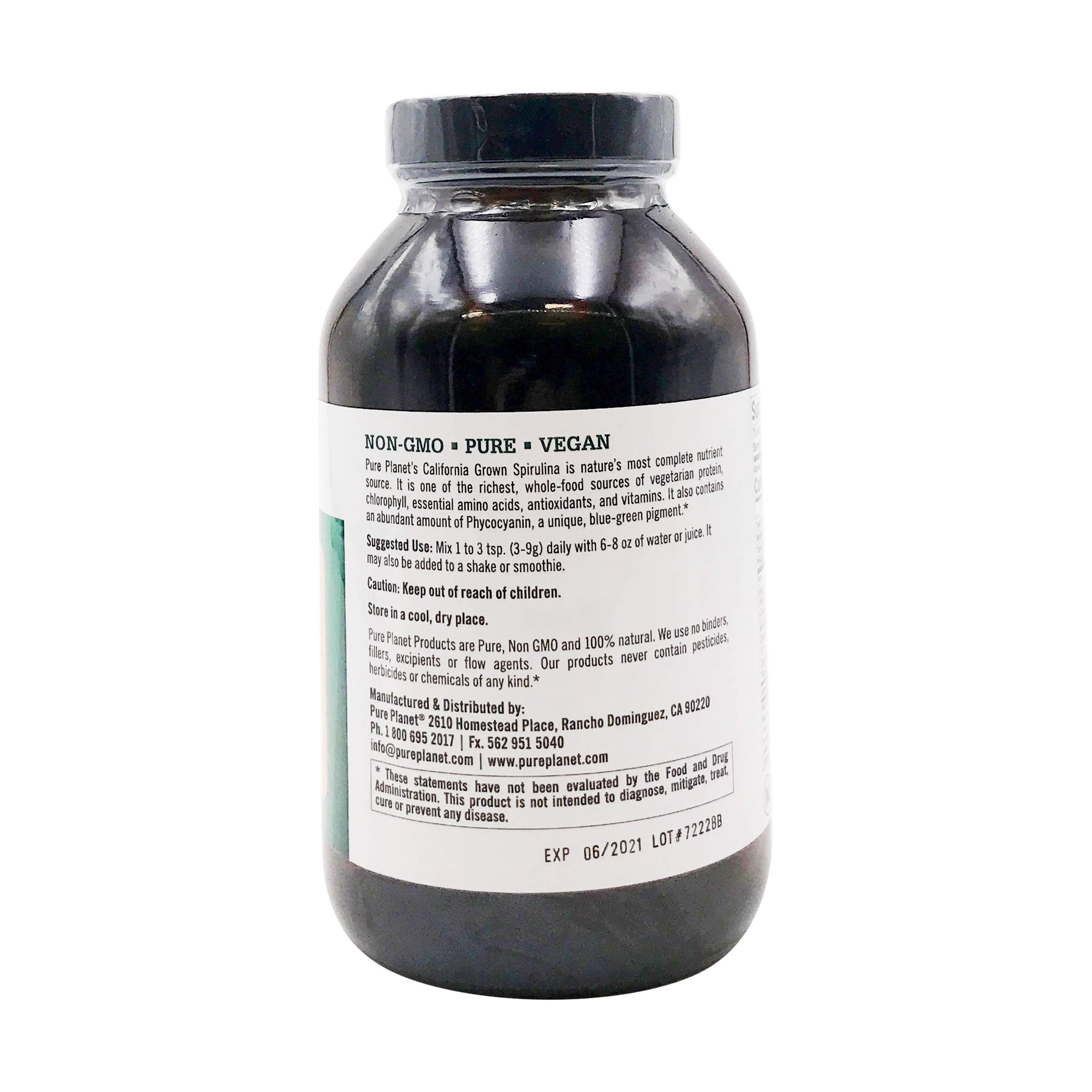 Foto 3 pulgar | Suplemento Pure Planet Spirulina En Polvo 227 Ml - Venta Internacional.