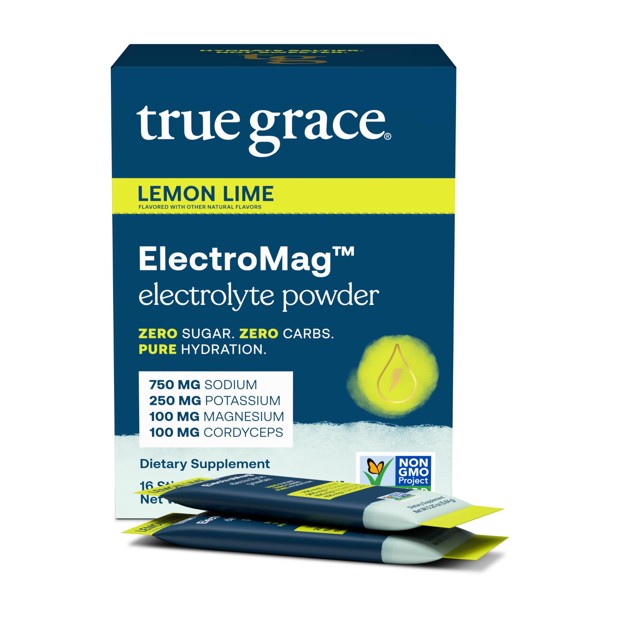 Foto 2 pulgar | Polvo Electrolítico True Grace Electromag Lemon-lime 16 Porciones - Venta Internacional.